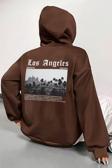 Unisex Los Angles Baskılı Sweatshirt