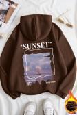 Unisex Sunset Baskılı Sweatshirt