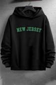 Unisex New Jersey Baskılı Sweatshirt