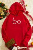 Unisex Potter Baskılı Sweatshirt