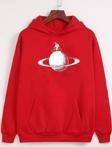 Unisex Astronaut Rides Baskılı Sweatshirt