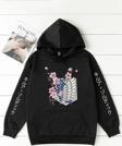 Unisex Flowers Baskılı Sweatshirt