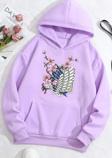 Unisex Flowers Baskılı Sweatshirt
