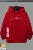 Los Angles Baskılı Erkek - Kız Çocuk Rahat Kalıp Sweatshirt