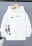 Los Angles Baskılı Erkek - Kız Çocuk Rahat Kalıp Sweatshirt