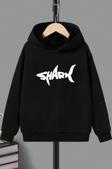 Çocuk Shark Baskılı Sweatshirt