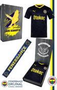 Fenerbahçe Orijinal 23/24 Lacivert Çocuk Forma & Şal - Atkı Set Hediyelik Ahşap Kutulu