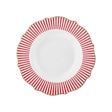 Karaca New Romantic Kırmızı İnce Çizgili Çukur Tabak 24 cm