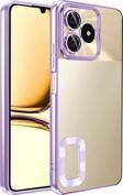 Realme Note 50 Kılıf Köşeleri Renkli Şeffaf Kamera Korumalı Silikon Luxury Kapak