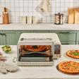 Karaca Multicrust Artisan Retro Pizza Makinesi Ve Airfryer Cream