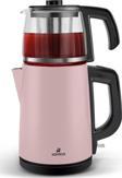 Karaca Tea Glass 2 In 1 Çelik Çay Makinesi Ve Kettle Cosmic Lilac
