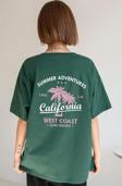 Unisex California Baskılı T-shirt