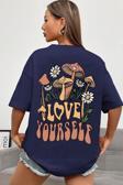 Unisex Love Yourself Baskılı T-shirt