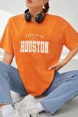 Unisex Houston Baskılı T-shirt