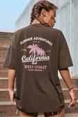 Unisex California Baskılı T-shirt