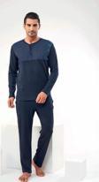 Pjs 22601 Erkek  Uzun Kol Pijama Takımı