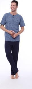 Pijadore Erkek 1403 Erkek Kısa Kollu Desenli Pijama Takım