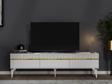 Cantek Dizayn Defne 180 Cm Tv Sehpası (Alt Modül) Beyaz-Altın