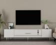 Cantek Dizayn Dekop1Ct Tv Sehpası Beyaz-Gümüş