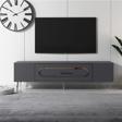 Cantek Dizayn Dekop3Ct Tv Sehpası Antrasit-Gümüş