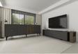 Cantek Dizayn Veryct 180 Cm Konsol (Kx180) Ve Tv Sehpası 2'Li Salon Takımı Antrasit-Ceviz