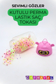  Carnaval Sevimli Gözler Perma Saç Lastik Toka