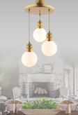 Kuzey Berru 3 Lü Tepsi Eskitme Gold Yaldızlı Modern Aydınlatma