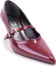 Dagoster DZA07-389100 Bordo Rugan Stiletto Topuklu Kadın Ayakkabı