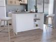 Tdesigno Bengi Mutfak Adası - Antrasit-150 Cm-Oturma Alanlı-Masa
