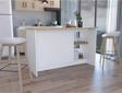 Tdesigno Bengi Mutfak Adası - Antrasit-150 Cm-Oturma Alanlı-Masa