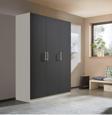 Tdesigno Almina Giyinme Dolabı - Çok Amaçlı Dolap - Gardırop 135 Cm-3 Kapaklı