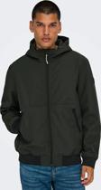 Only & Sons Erkek Onsbowıe Kapüşonlu Softshell Ceket Mont 22029276 Haki