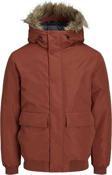 Jack&Jones Erkek Jjchamp Kapüşonlu Mont 12236822 Tarçın