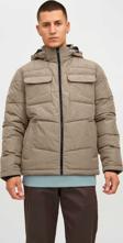 Jack&Jones Erkek Jjbrady Kapüşonlu Şişme Mont 63412212233 Bej