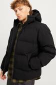 Jack&Jones Erkek Jjpayne Kapüşonlu Rüzgar Geçirmez Puffer Mont 12256887 Siyah