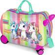 Coral High Kids Renkli Unicorn Desenli Otur-Çek Çocuk Valizi 16355