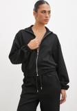 Fermuarlı Sweatshirt Siyah