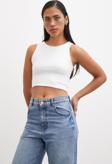 Basic Crop Top Beyaz