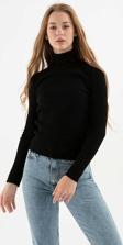Fashion Friends Kadın Fitilli Balıkçı Yaka Kazak 23K0288K1 Siyah