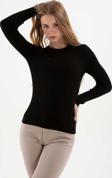 Fashion Friends Kadın Fitilli Bisiklet Yaka Kazak 23K0290K1 Siyah