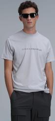 Lufian Erkek Potter Modern Grafik T-Shirt 111020221 Taş