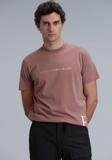 Lufian Erkek Potter Modern Grafik T-Shirt 111020221 Tarçın