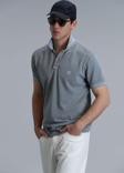 Lufian Erkek Vernon Smart Polo T-Shirt 111040163 Gri