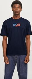 Jack&Jones Erkek Jjecorp Regular Fit Bisiklet Yaka %100 Pamuk T-Shirt 12268415 Lacivert