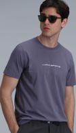 Lufian Erkek Tony Modern Grafik T-Shirt 111020190 Vizon
