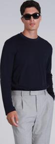 Lufian Erkek Patrıce Uzun Kol T-Shirt 112020041 Lacivert