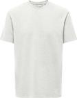Only & Sons Erkek Onskıan Kare Desenli Kısa Kollu Pamuklu T-Shirt 22028692 Ekru