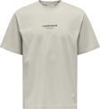 Only & Sons Erkek Onscurated Bisiklet Yaka %100 Pamuk T-Shirt 22030925 Taş