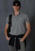 Lufian Erkek Vernon Spor Polo Yaka T-Shirt 111040121 Gri