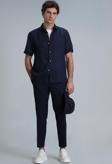 Lufian Erkek Karl Spor Chino Slim Fit Pantolon 111190328 Lacivert